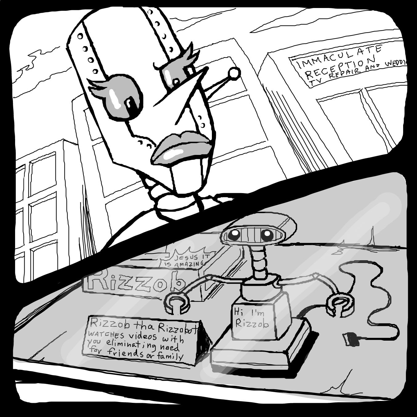  - Online Drawing Game Comic Strip Panel by TFD