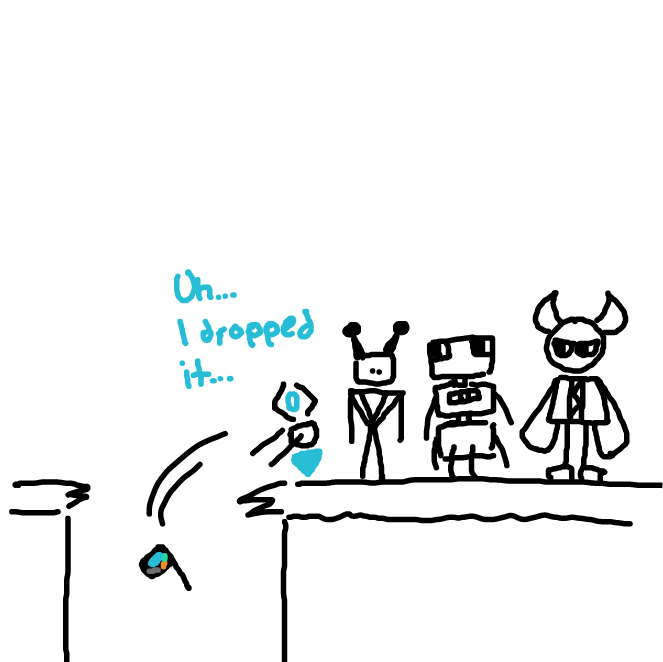 Drawing in Robot squad flag by Ristretto