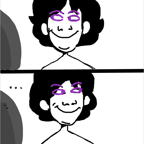 He's about to spill them! - Online Drawing Game Comic Strip Panel by Sluggishfella