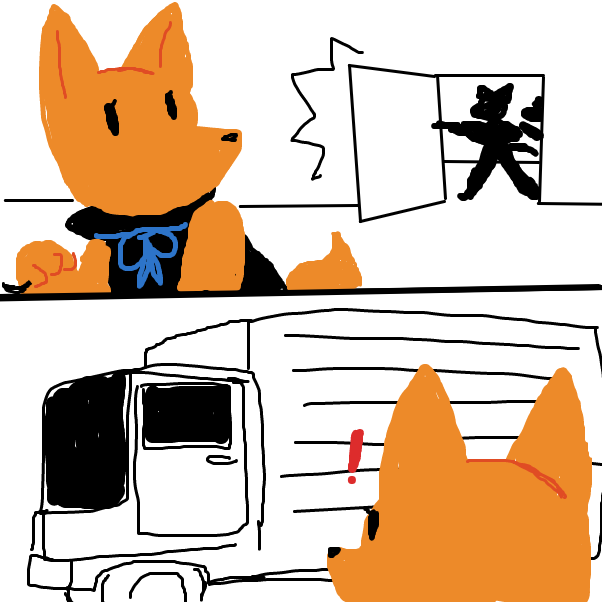 Drawing in Get Away by Derren