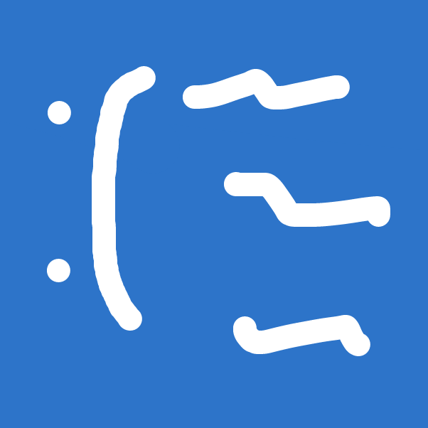 Drawing in BSOD by Melflormelissa