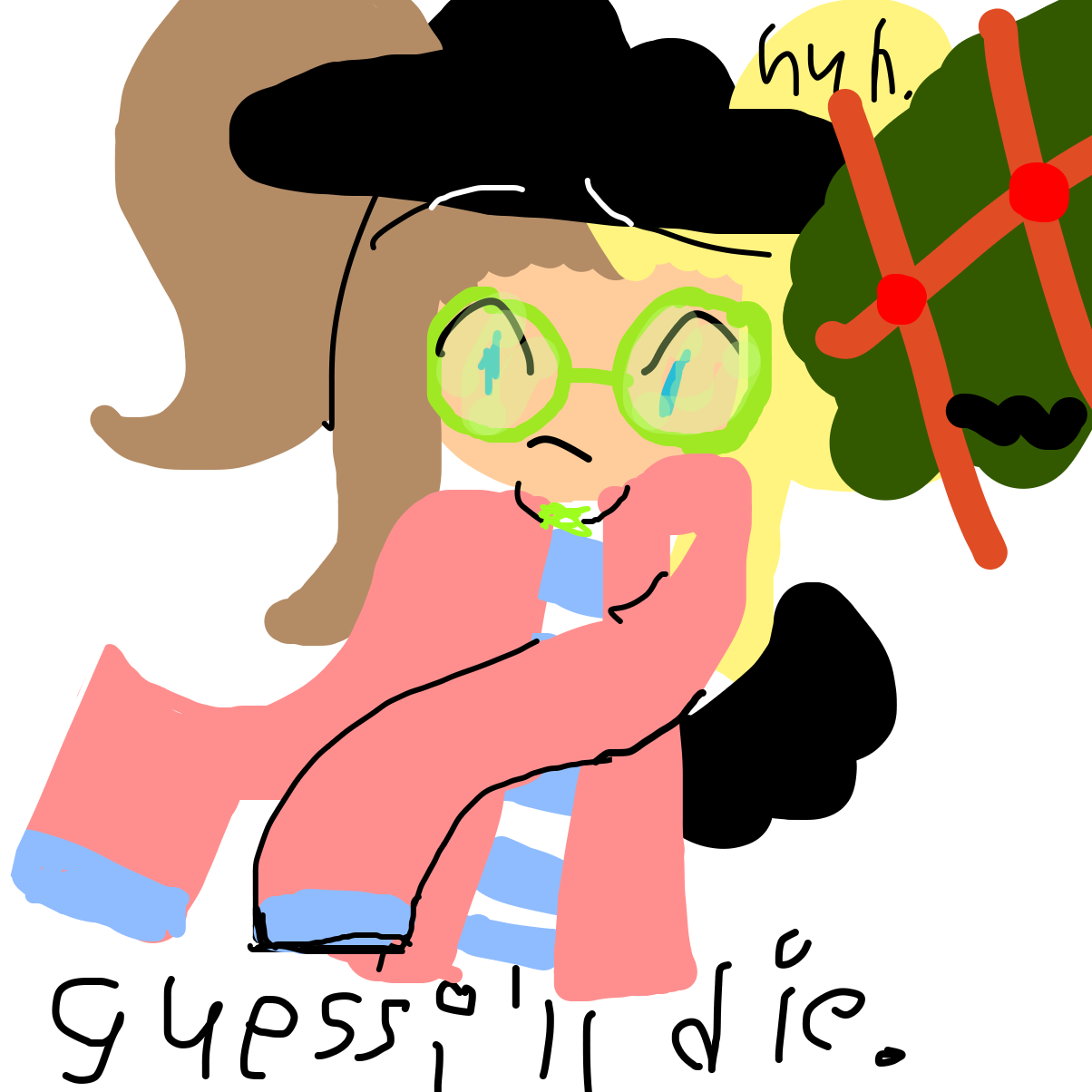 Guess Abby’ll die - Online Drawing Game Comic Strip Panel by EmoWeeb_the_Simp