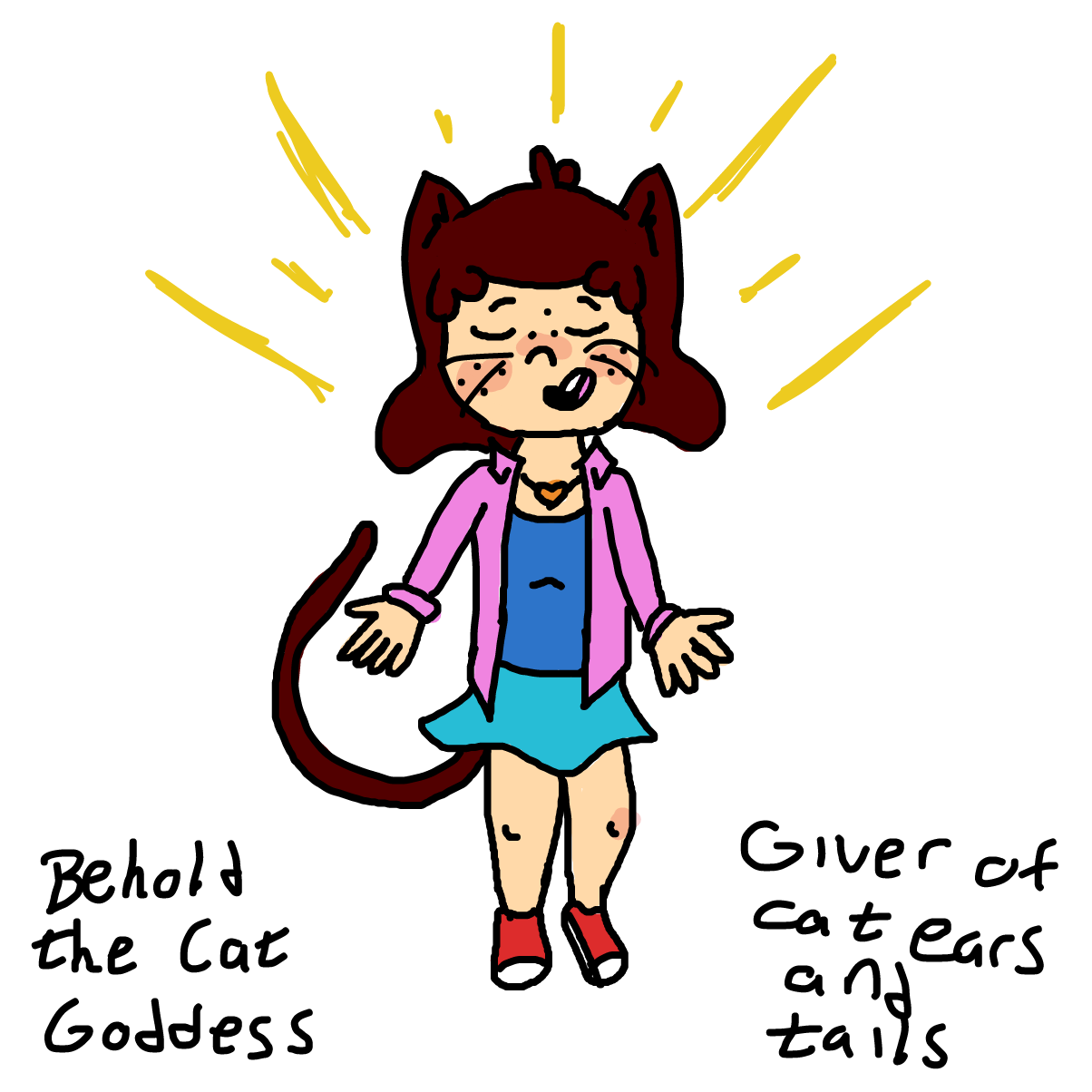 she gives to those who desire - Online Drawing Game Comic Strip Panel by CherryFlavored