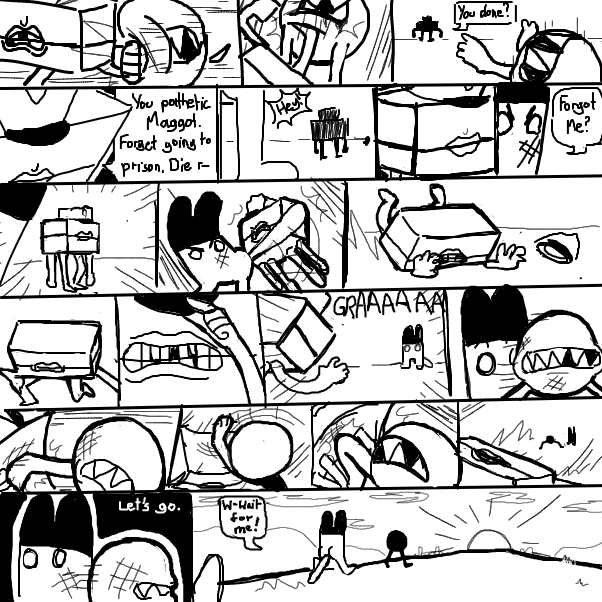  - Online Drawing Game Comic Strip Panel by Sluggishfella
