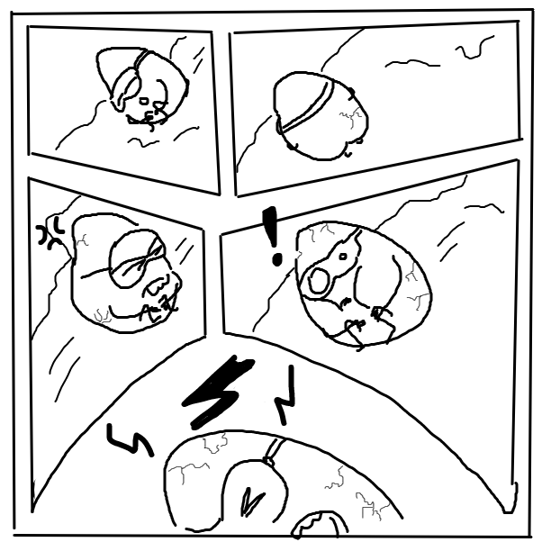 Drawing in Egg Roll by rex