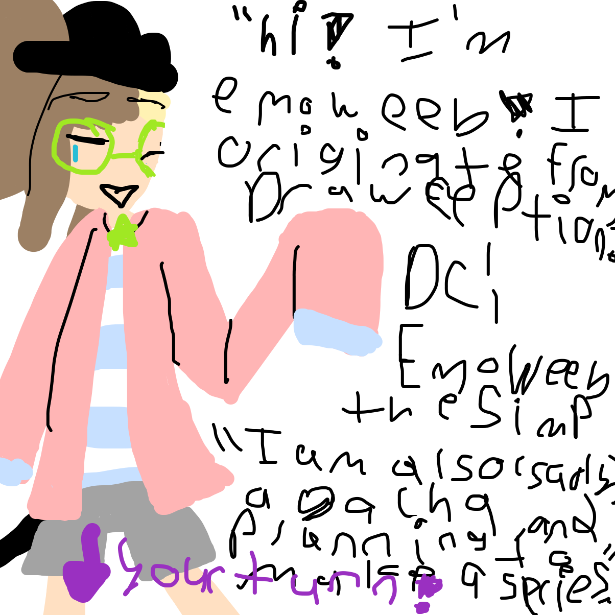 Hello! - Online Drawing Game Comic Strip Panel by EmoWeeb_the_Simp