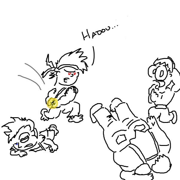 Drawing in Street Fighter by rex