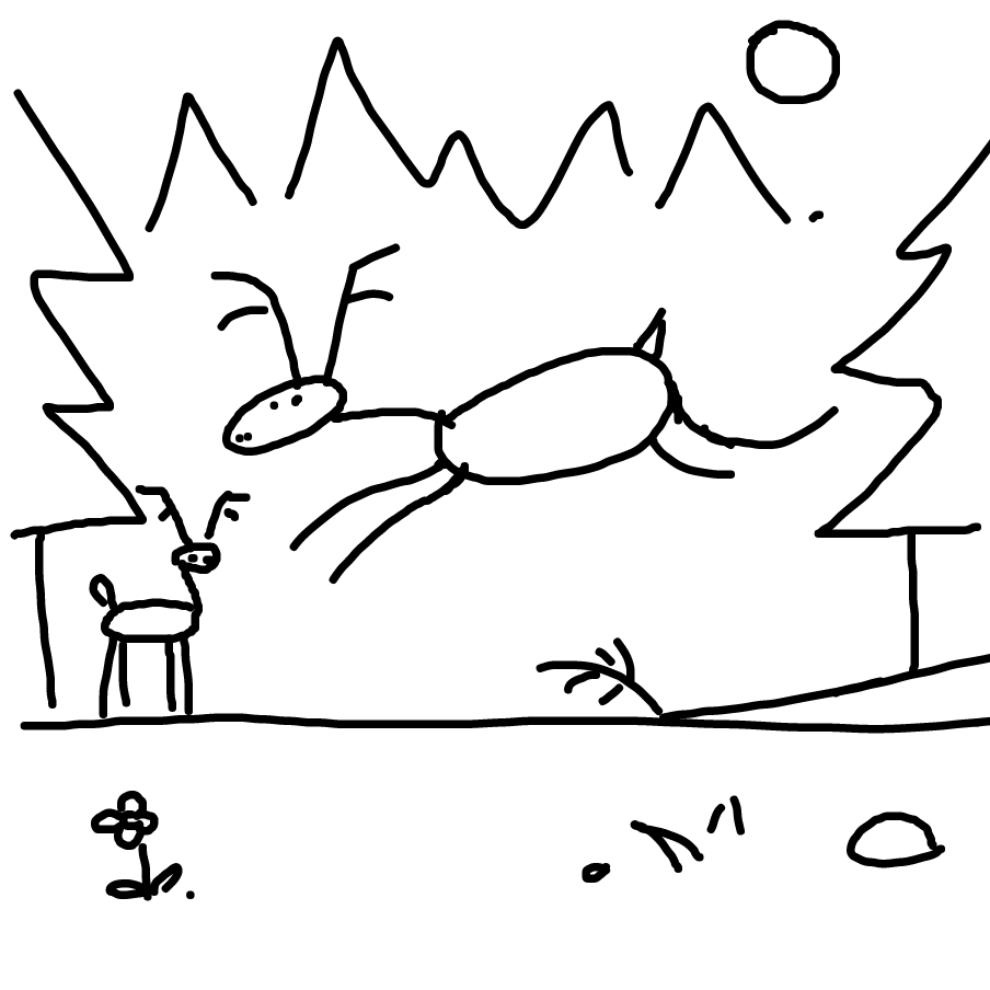 Drawing in Scenes From The Stick Wilderness by TFD