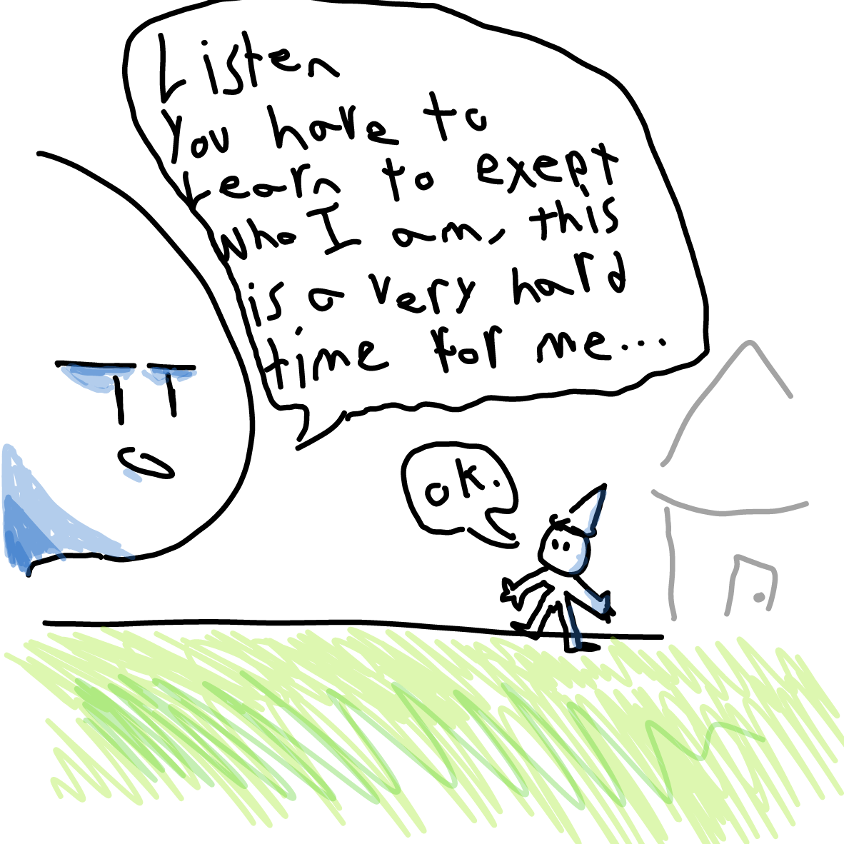 Bird coming out as a stegosaurus. - Online Drawing Game Comic Strip Panel by thePlopper
