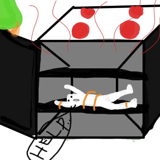 Drawing in Run, Run as fast as you can, by Chrissy