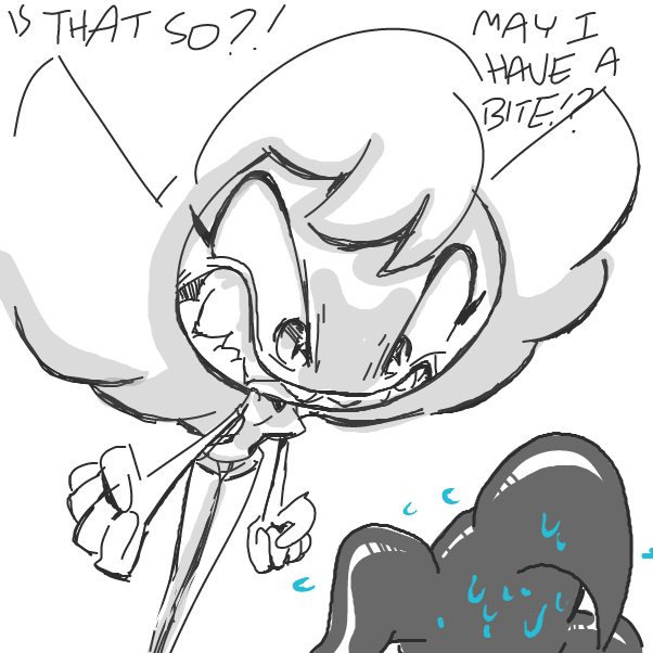 Drawing in Sasha's Hungry by Sasha_Cakes