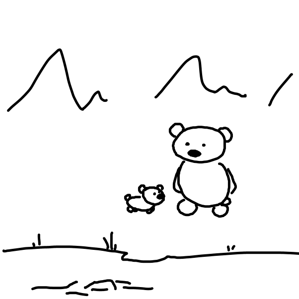 Drawing in Scenes From The Stick Wilderness by Aluminimalism