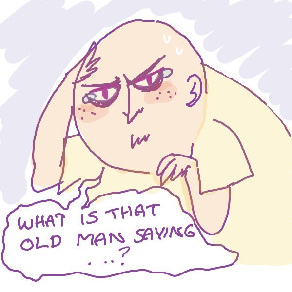 Man nr 2 is sceptical, BECAUSE HE WON ALL THE OLYMPICS HIMSELF. - Online Drawing Game Comic Strip Panel by Akuyi