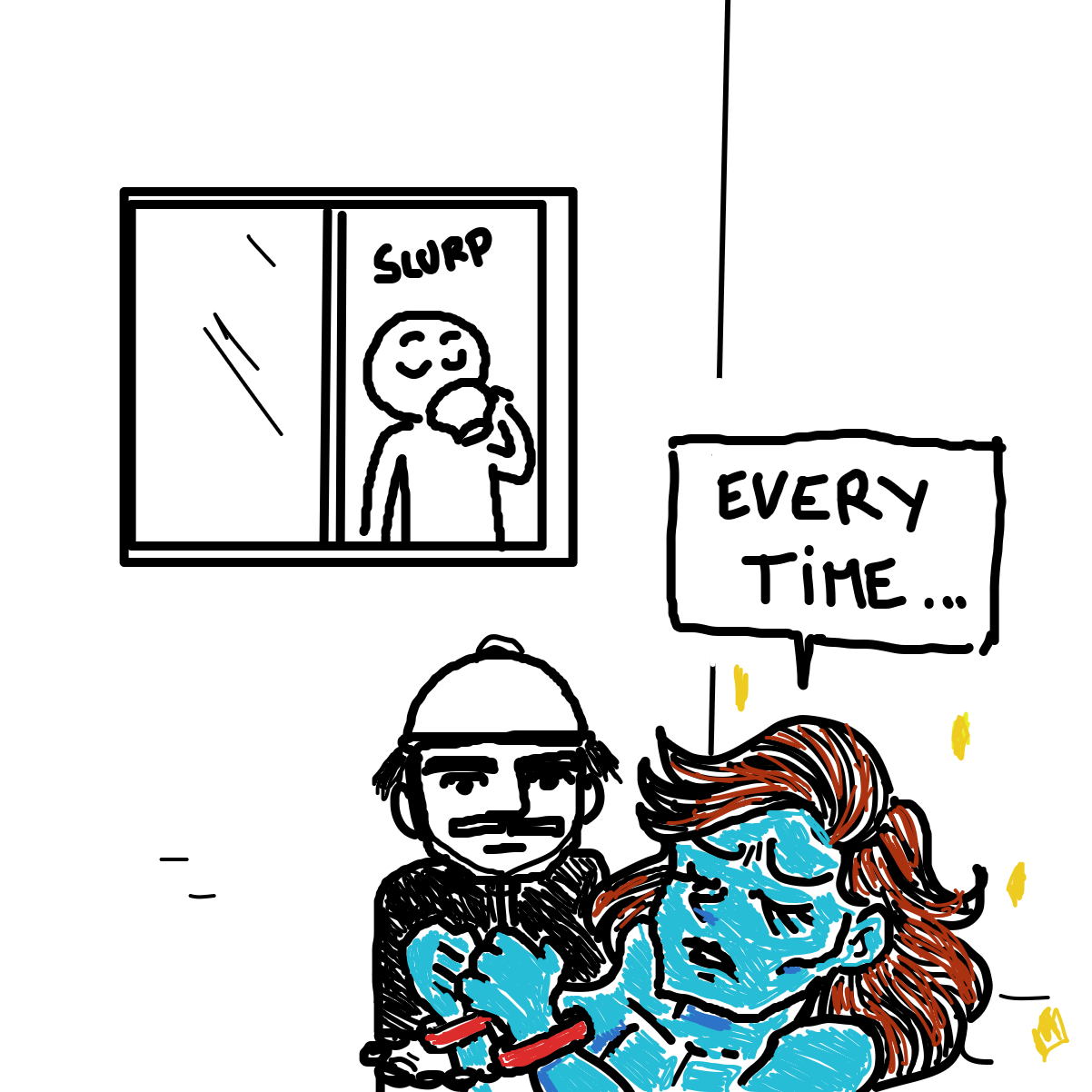 Drawing in Tea  by Hibou