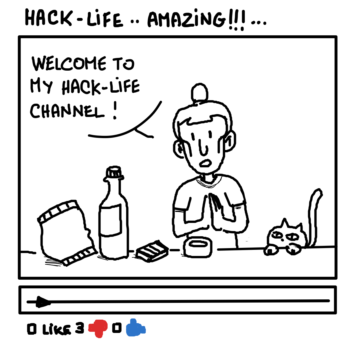 Drawing in Subscribe to my channel ! by Hibou