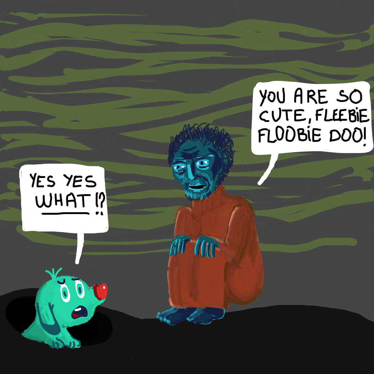 Drawing in Fleebie Floobie Doo by Hibou