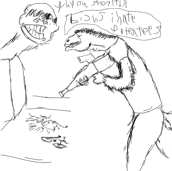 Drawing in gotcha with my cucu by YARF