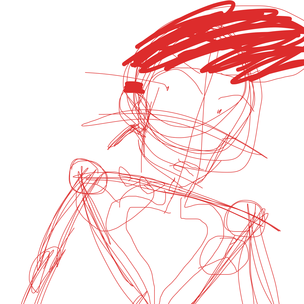 “WHAT DID YOU SAY ABOUT MY GODDAMN HAIR?!” - Online Drawing Game Comic Strip Panel by EmoWeeb_the_Simp