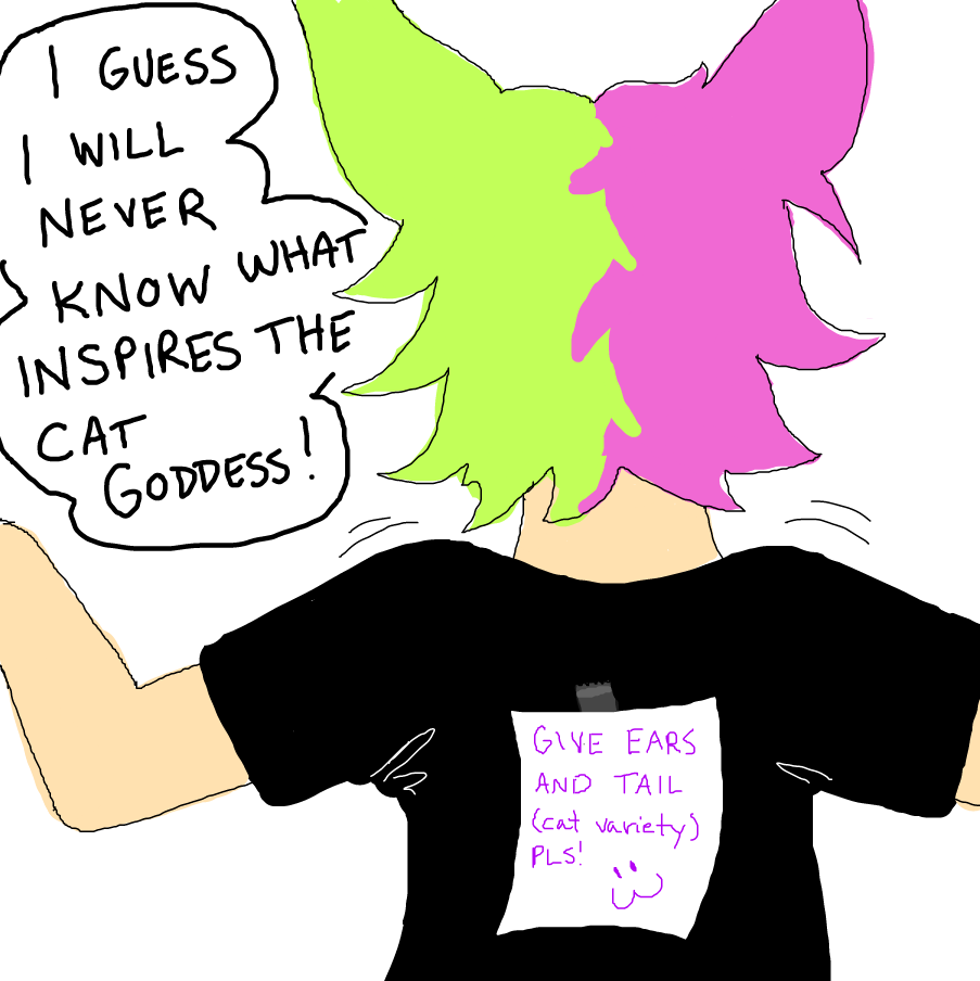 Nobody shall ever know why the goddesses act as they do - Online Drawing Game Comic Strip Panel by TFD