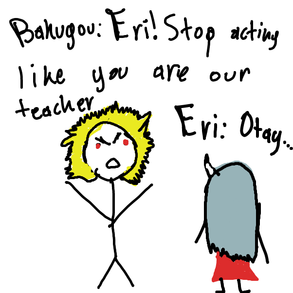 Drawing in Eri is a lil devil by Marilou