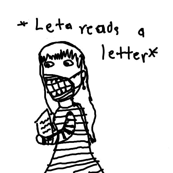 Drawing in A letter from.... by Marilou