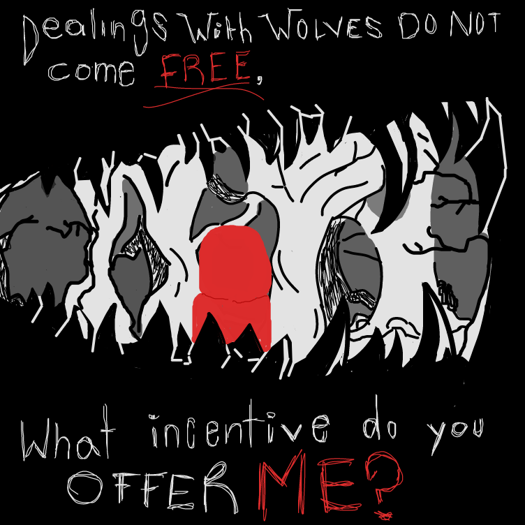 Drawing in Little Red Cap by pantsless dog