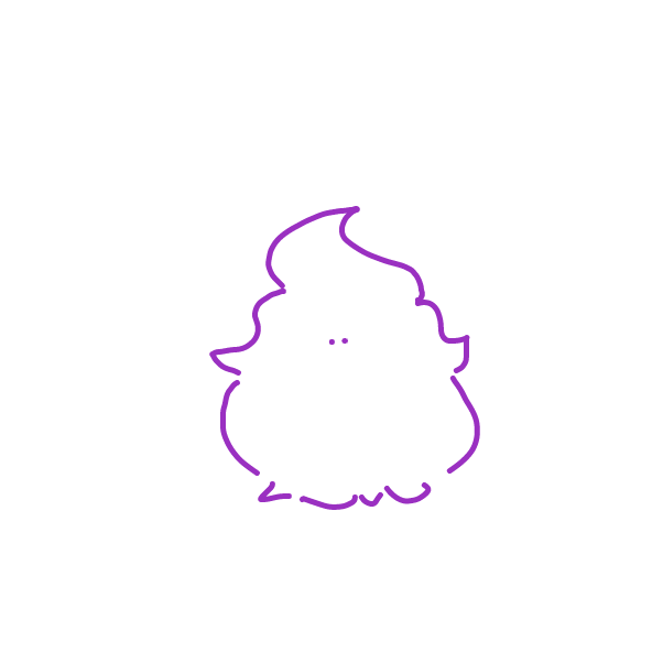 Drawing in fluff by Ristretto