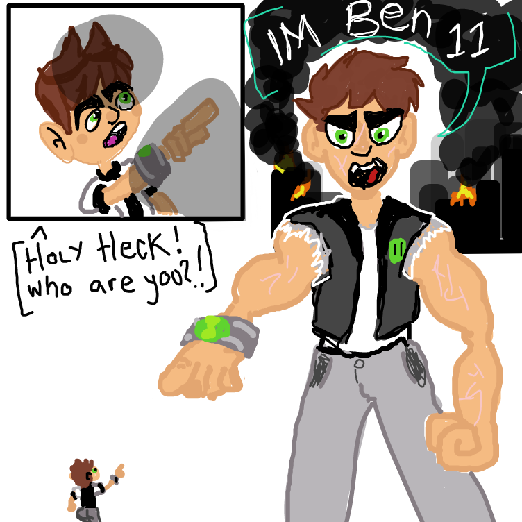 all child protagonists need therapy - Online Drawing Game Comic Strip Panel by pantsless dog