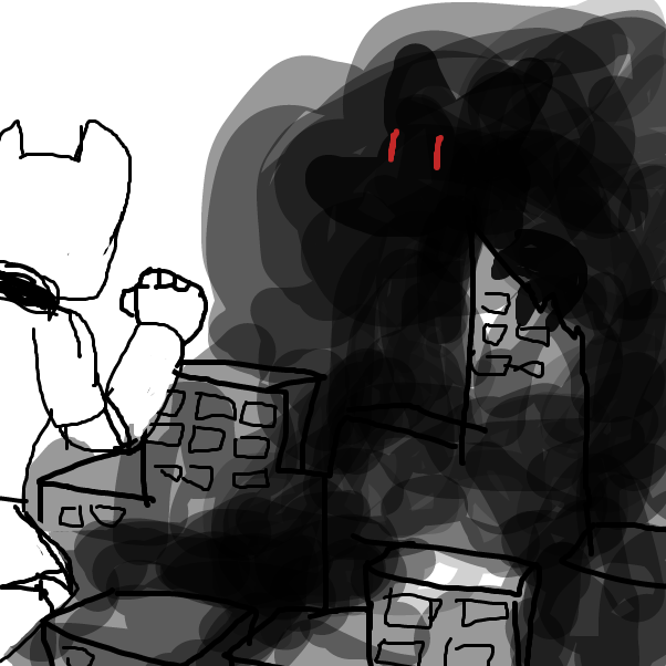 Drawing in Monstera Machina by Derren