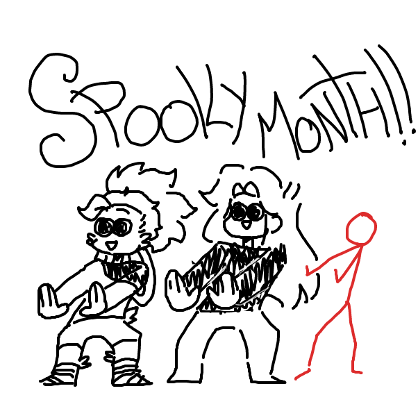 Drawing in Spooky Month by Toxical