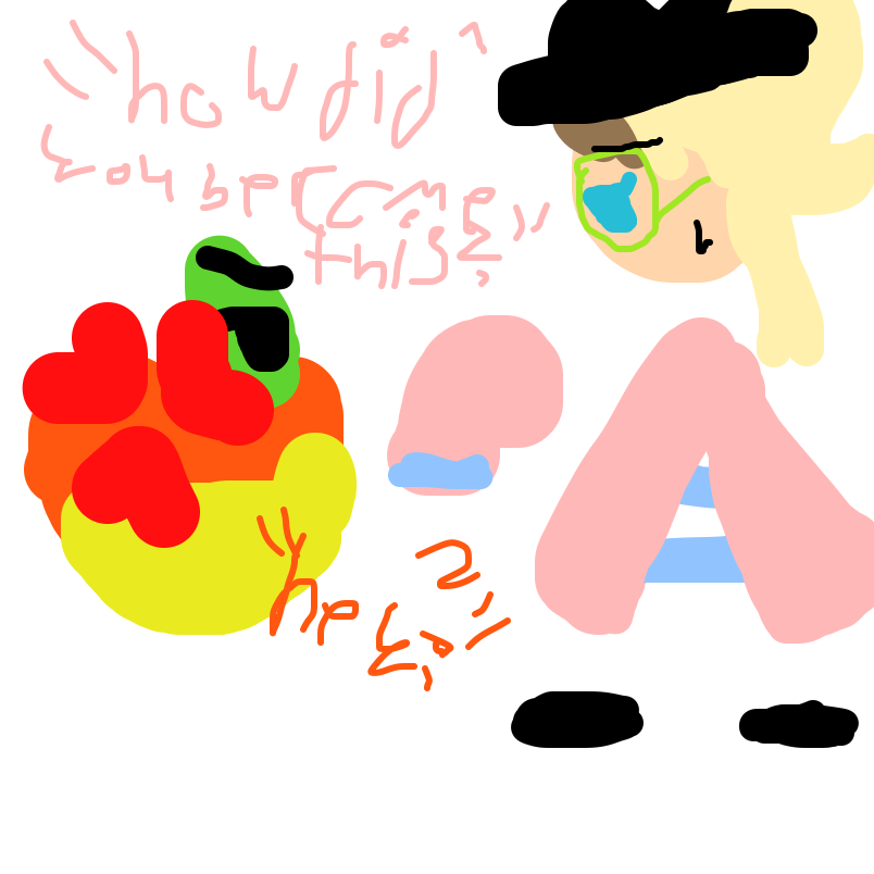 “how did you become this?” - Online Drawing Game Comic Strip Panel by EmoWeeb_the_Simp