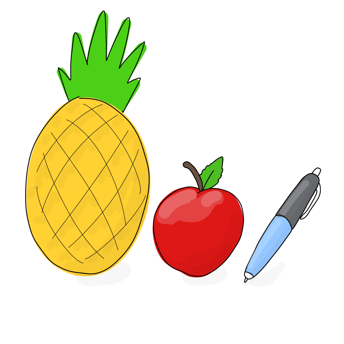 Pineapple apple pen - Online Drawing Game Comic Strip Panel by Wizard Croissant