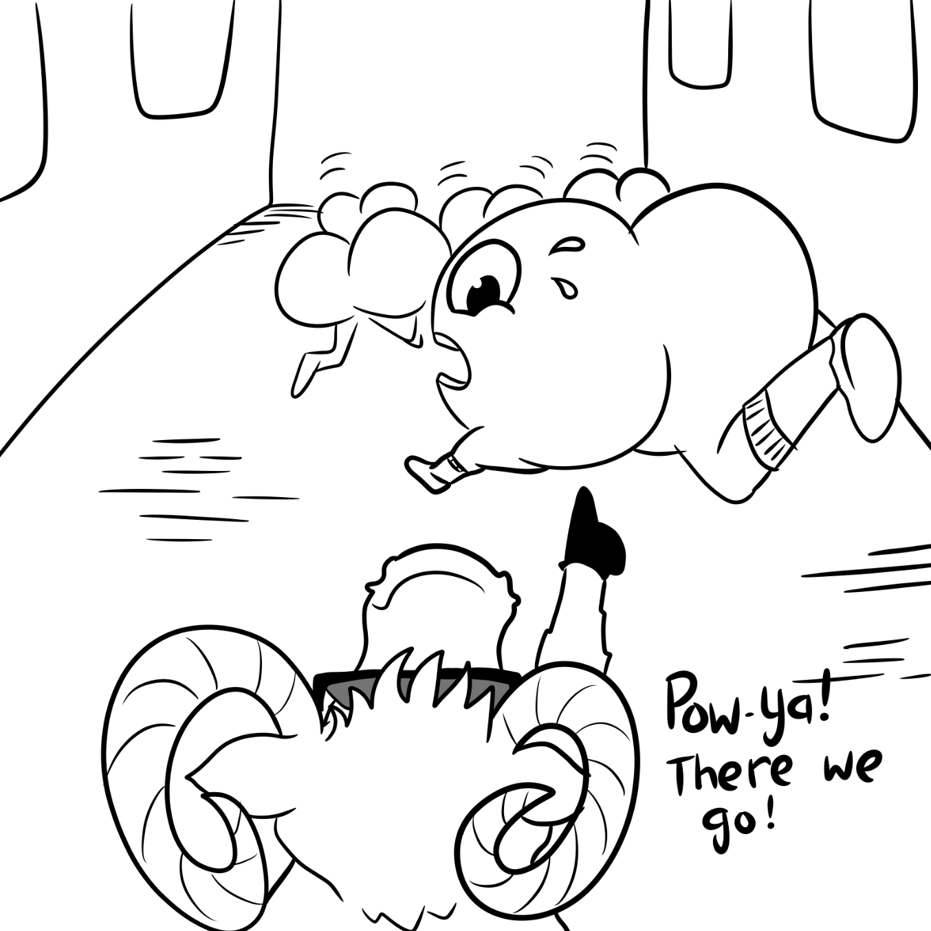  - Online Drawing Game Comic Strip Panel by Wizard Croissant