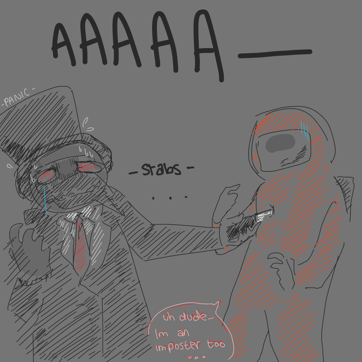 plot twist- - Online Drawing Game Comic Strip Panel by jaeisjamming