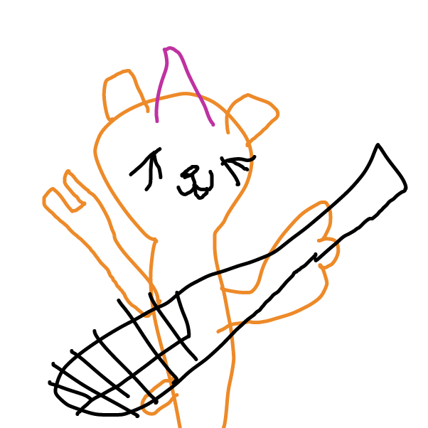 Hamstercorn the young Hamstercorn is performing near CherryJerry's lawn - Online Drawing Game Comic Strip Panel by CherryJerrysBaby