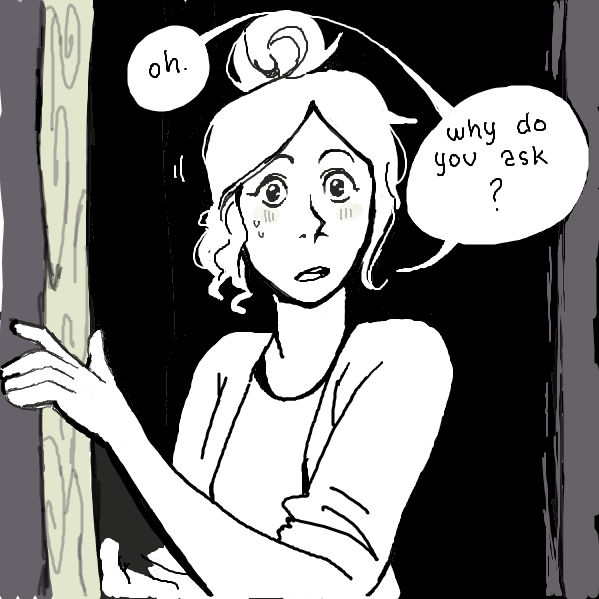Isn't it obvious? Oops - Online Drawing Game Comic Strip Panel by Akuyi