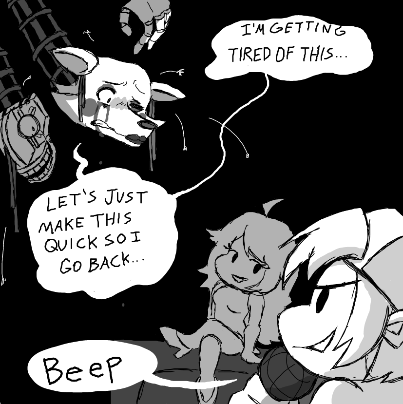 So I based this one off a mod I made for FNF replacing Week 6 - "Mangle in Kid's Cove". - Online Drawing Game Comic Strip Panel by ⚰