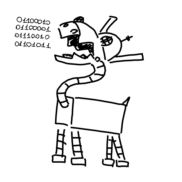 Doggarg - Online Drawing Game Comic Strip Panel by Aluminimalism