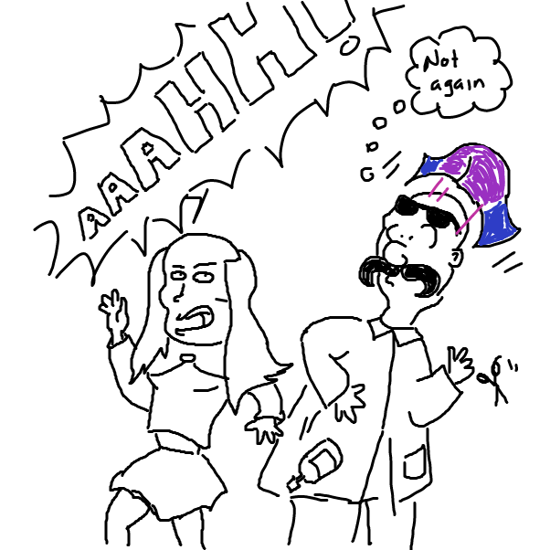 Drawing in Hairdresser chic by rex