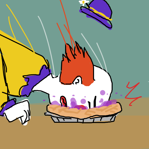 Drawing in Clown Down by Josef