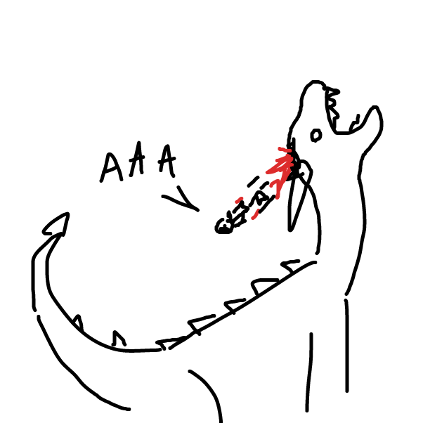 Drawing in The Cave Monster by Josef