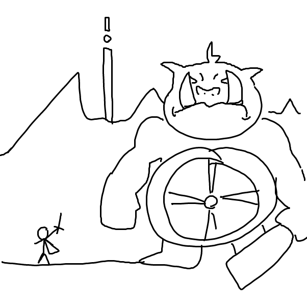 Drawing in Fast Jam:: Boss Battle by Dragatile