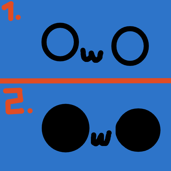 Liked webcomic How to draw a cute person out of the OwO face