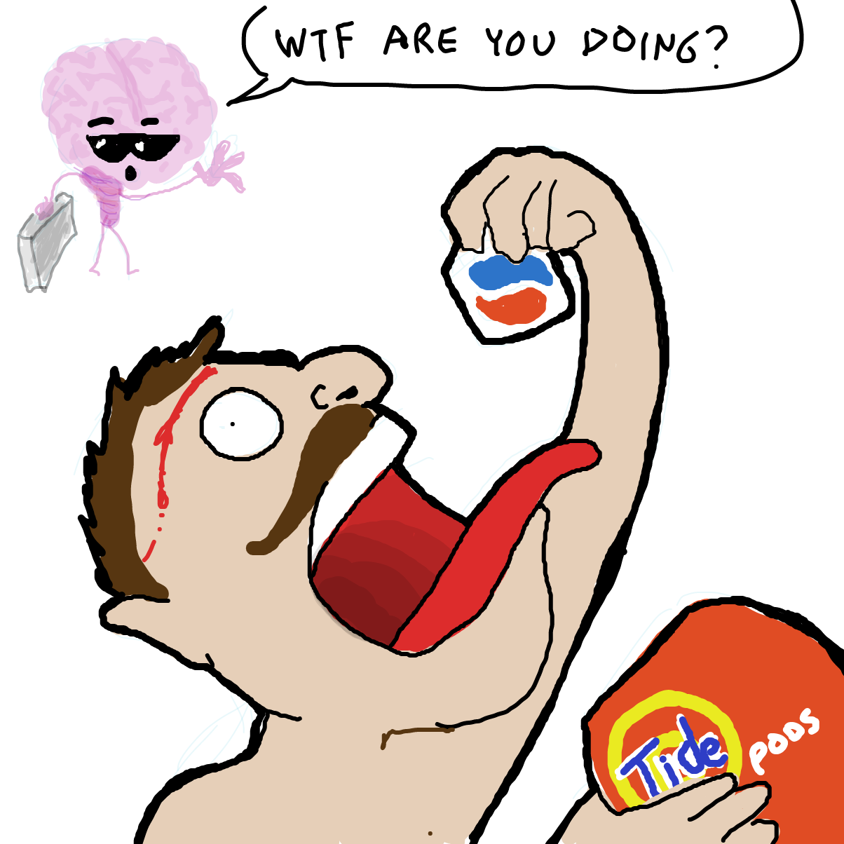 Drawing in Me Not Waffle Today Aren't by Sabandija