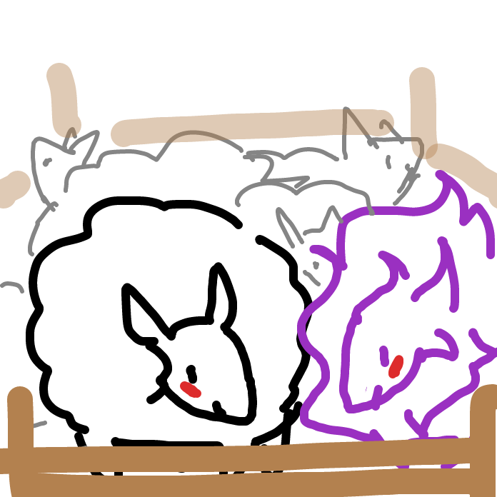 Drawing in fluff by MY~LEIGH