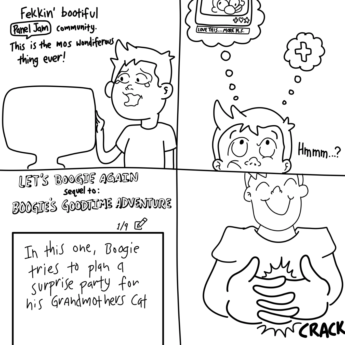  - Online Drawing Game Comic Strip Panel by Wizard Croissant