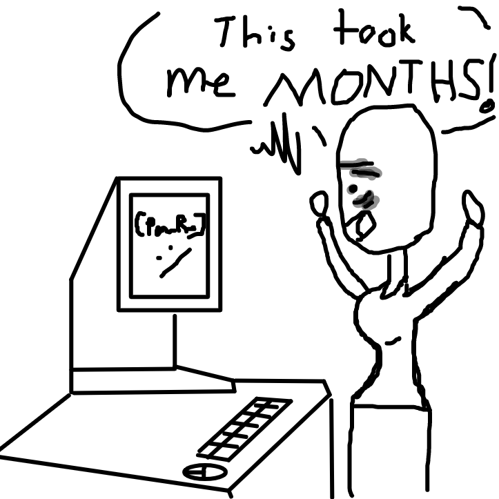 Drawing in [panel removed] by StickBoyy