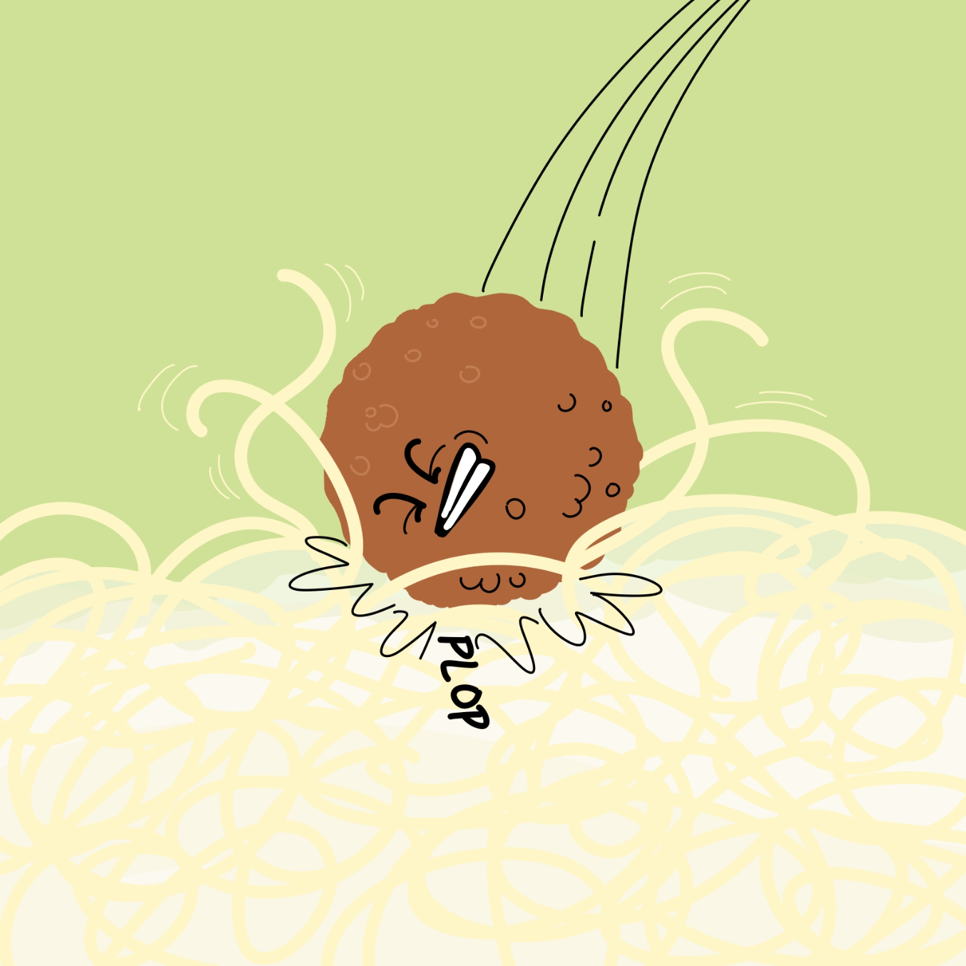 Meatball is pretty optimistic, accepting each new predicament with an, "It can't get any worse" attitude. Will he break as it does get worse or will he maintain his bright outlook? - Online Drawing Game Comic Strip Panel by Wizard Croissant