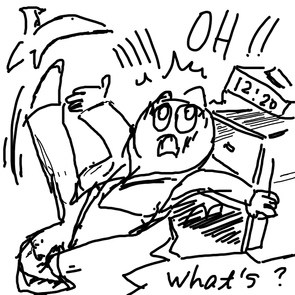 Drawing in Overslept by esehara