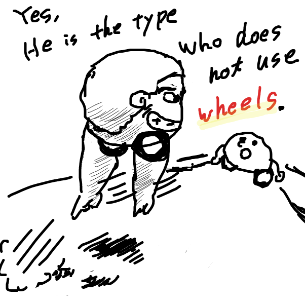 Drawing in da baby cart  by esehara